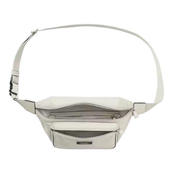 Kate Spade Sam Icon Stony Off White Nylon Medium Belt Bag - Picture 4 of 9